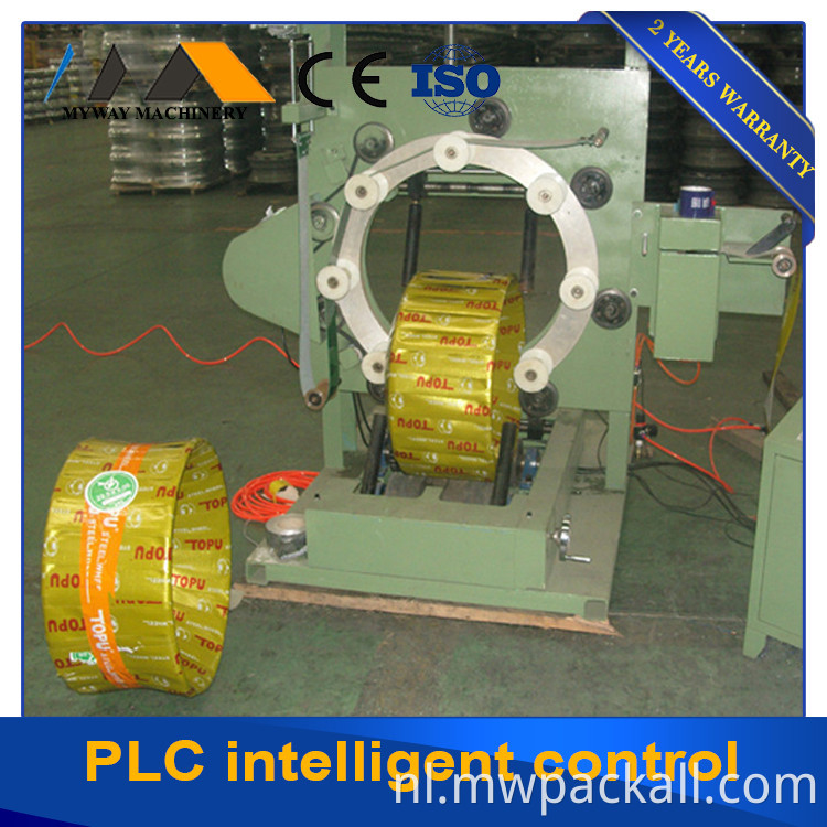 PLC-gestuurde PVC-buisrekverpakkingsmachine Automatische plastic wikkelmachine